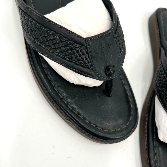 NWOT Tommy Bahama Anchors Away Men\'s leather flip flops thongs sandals main image 6